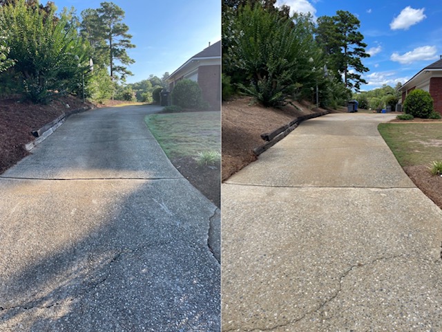 Another Great Driveway Cleaning Service Performed in Midland, GA. 