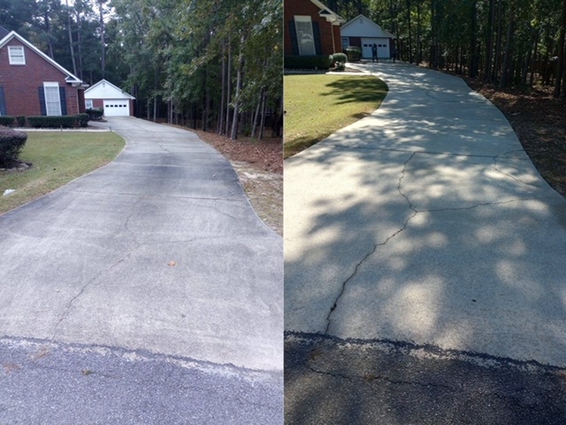 Excellent Driveway Cleaning Service Completed in Columbus, GA